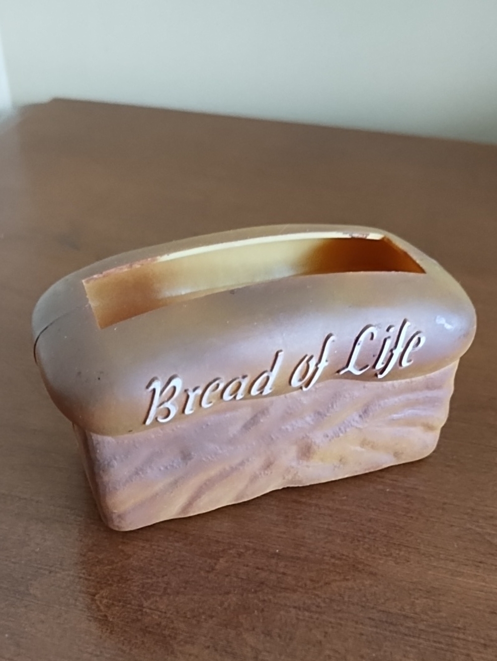 Bread of Life Box With Daily Scripture Verses Vintage Plastic Cardboard Brown - Picture 3 of 9